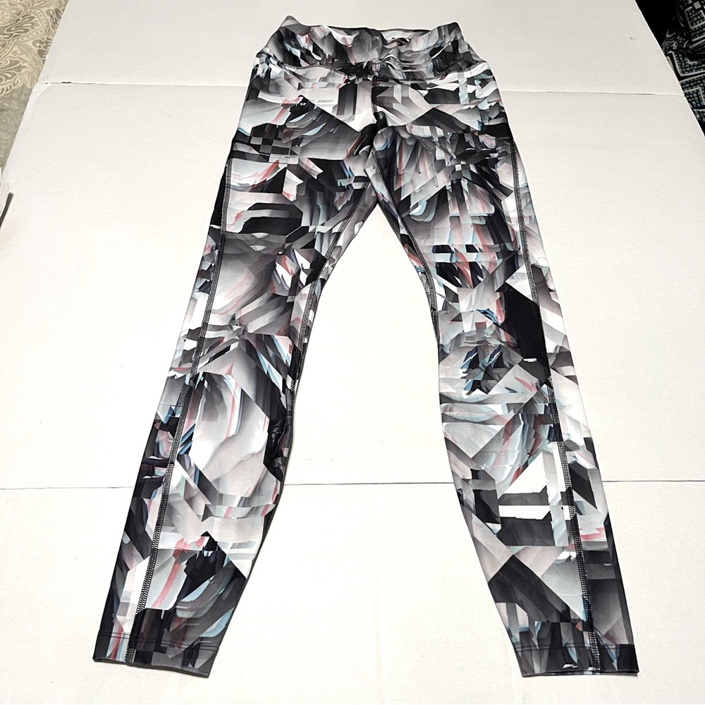 Nike Womens Size Small Black White Power Legend Training Tights Legging Athletic